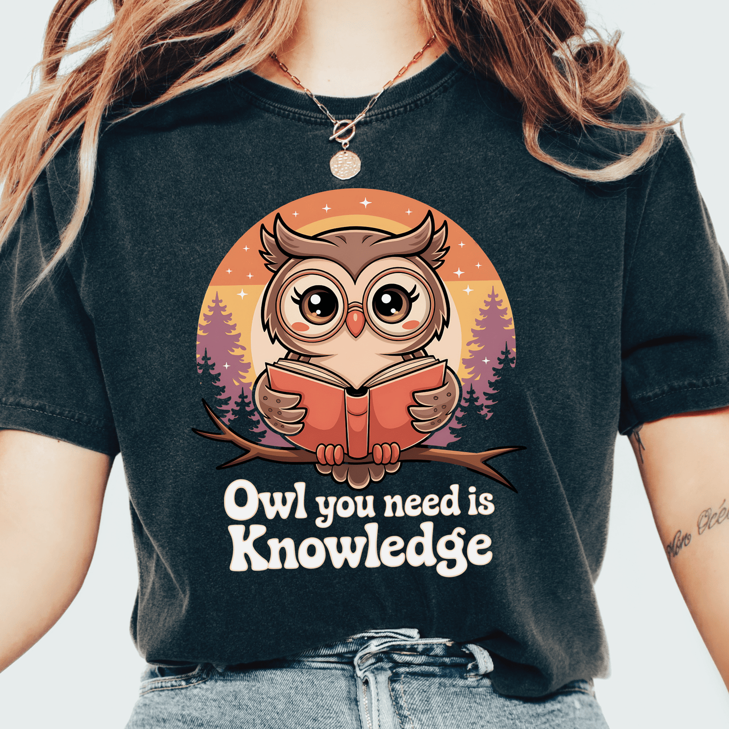 Owl Knowledge T-shirt