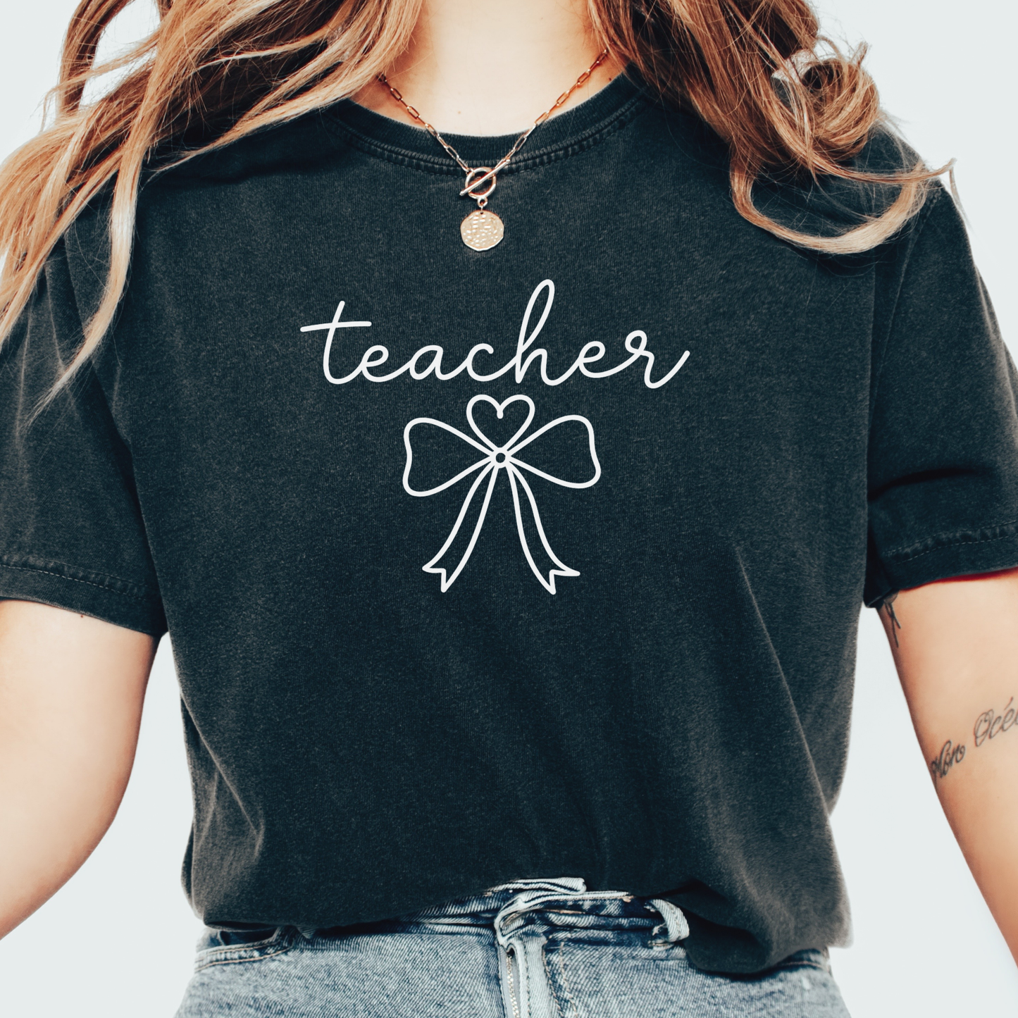 Teacher Bow T-shirt