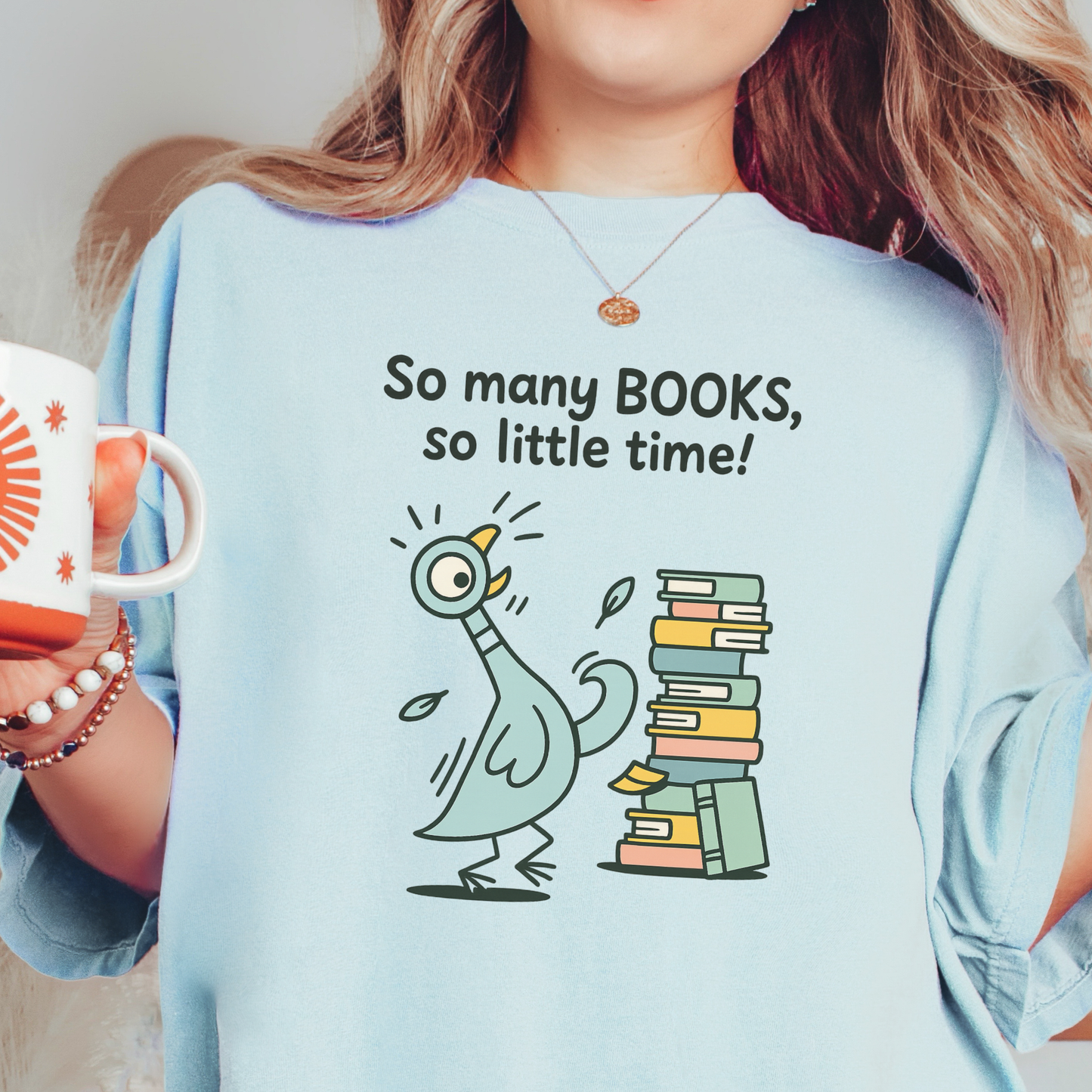 Book Lover Pigeon T-shirt
