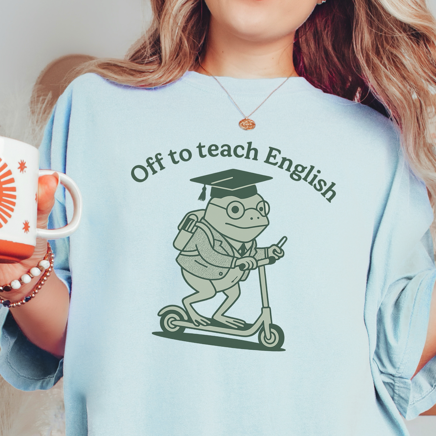 English Teacher Frog T-shirt