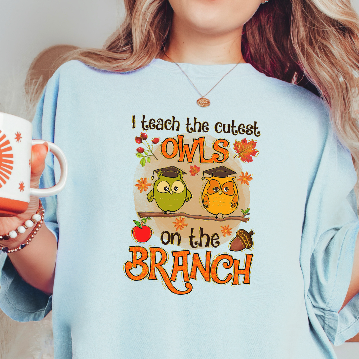 Cute Owls Teacher T-shirt