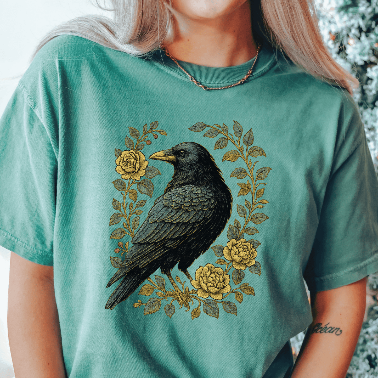 Floral Raven T-shirt