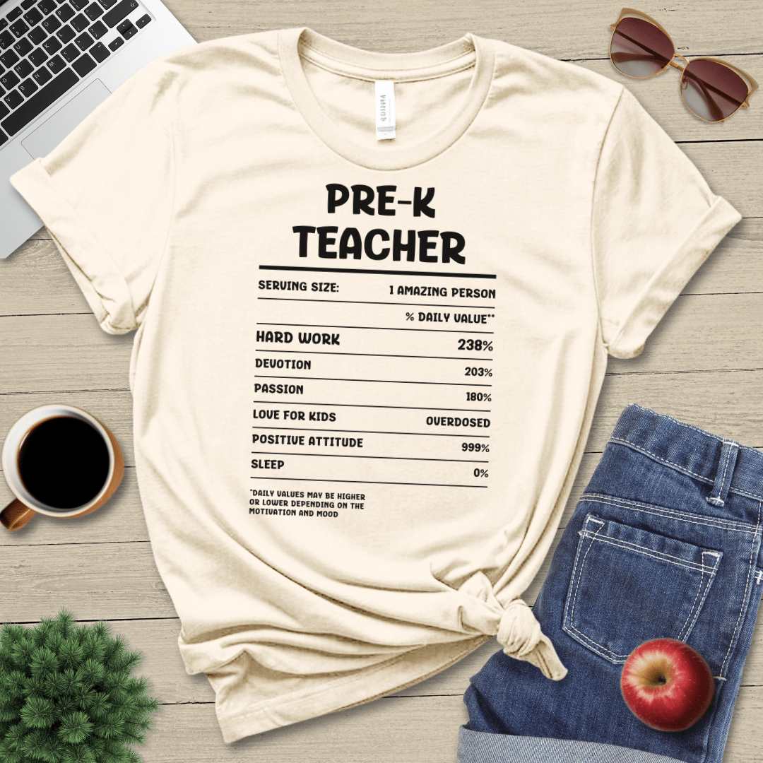 Pre-K Teacher Facts T-Shirt