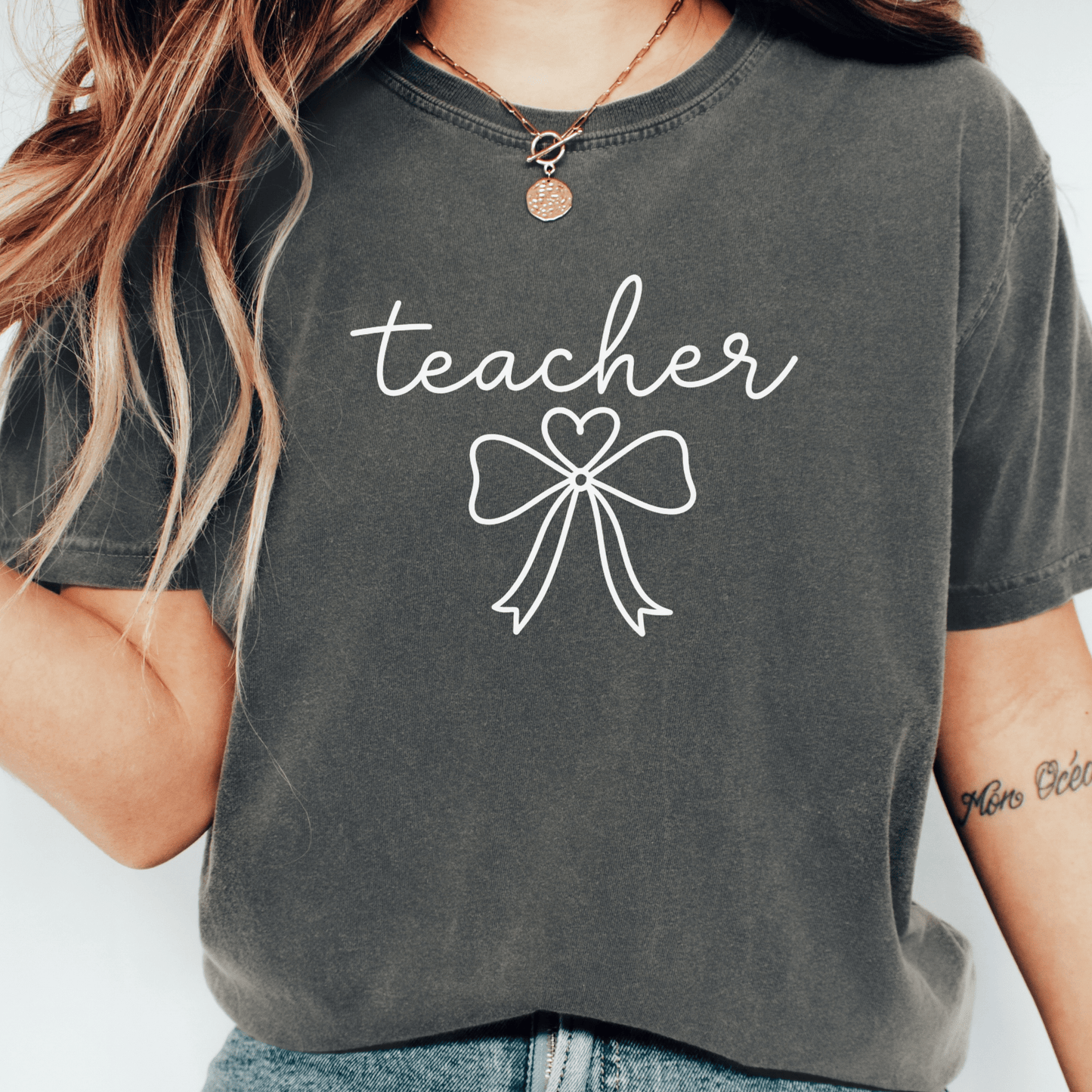 Teacher Bow T-shirt