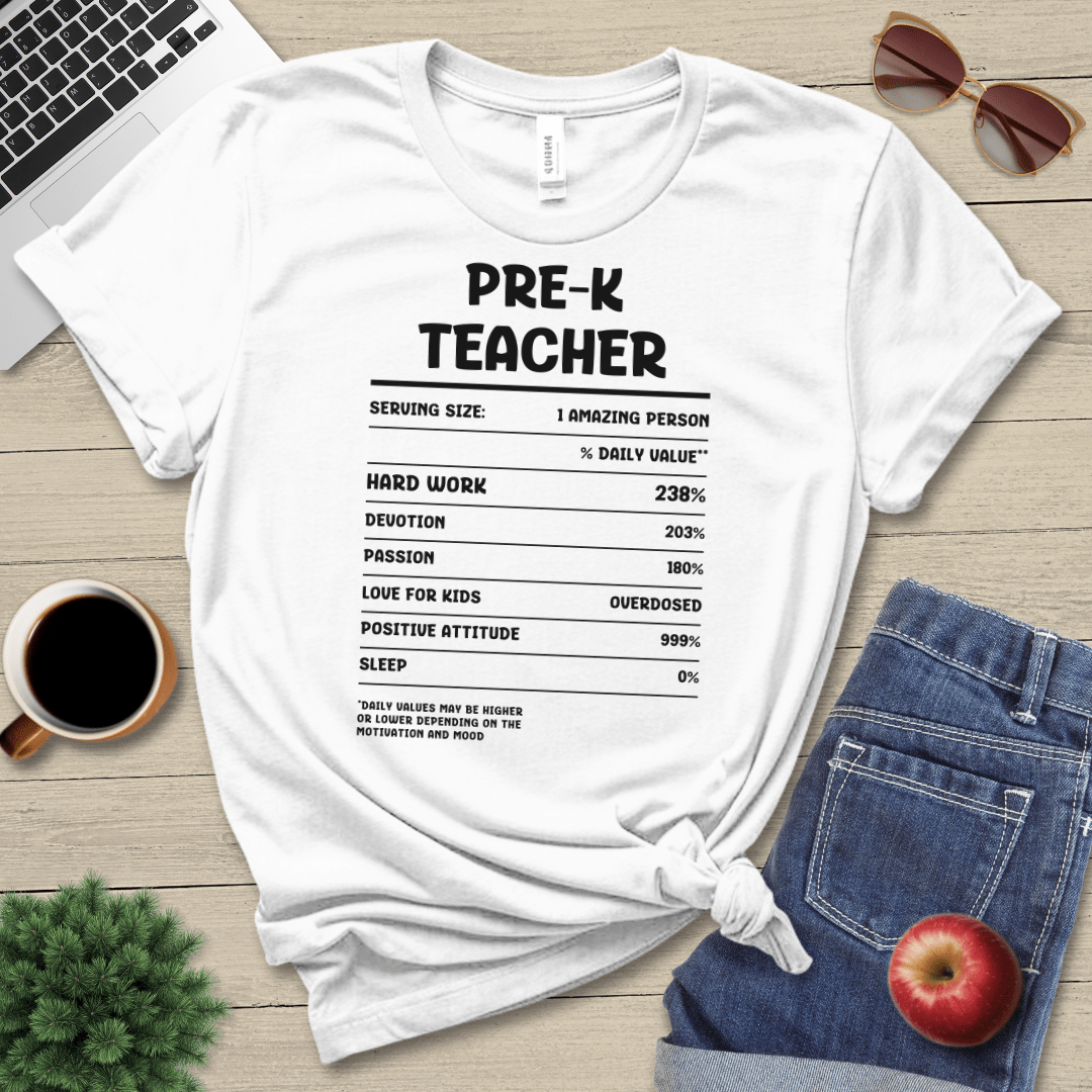 Pre-K Teacher Facts T-Shirt
