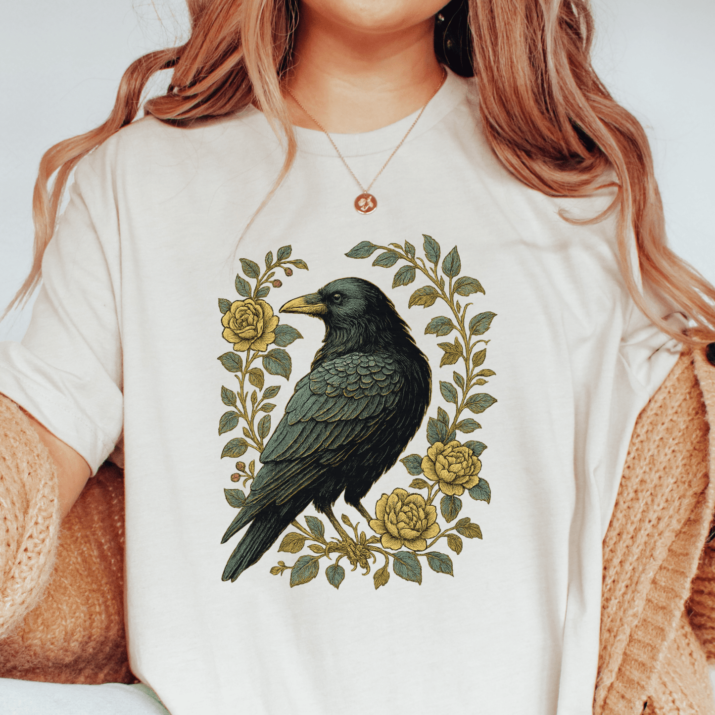 Floral Raven T-shirt