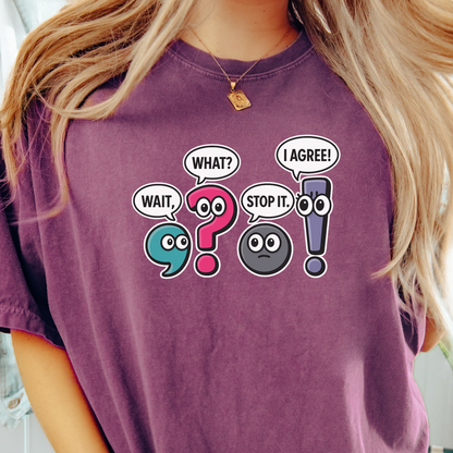 Punctuation Friends T-shirt