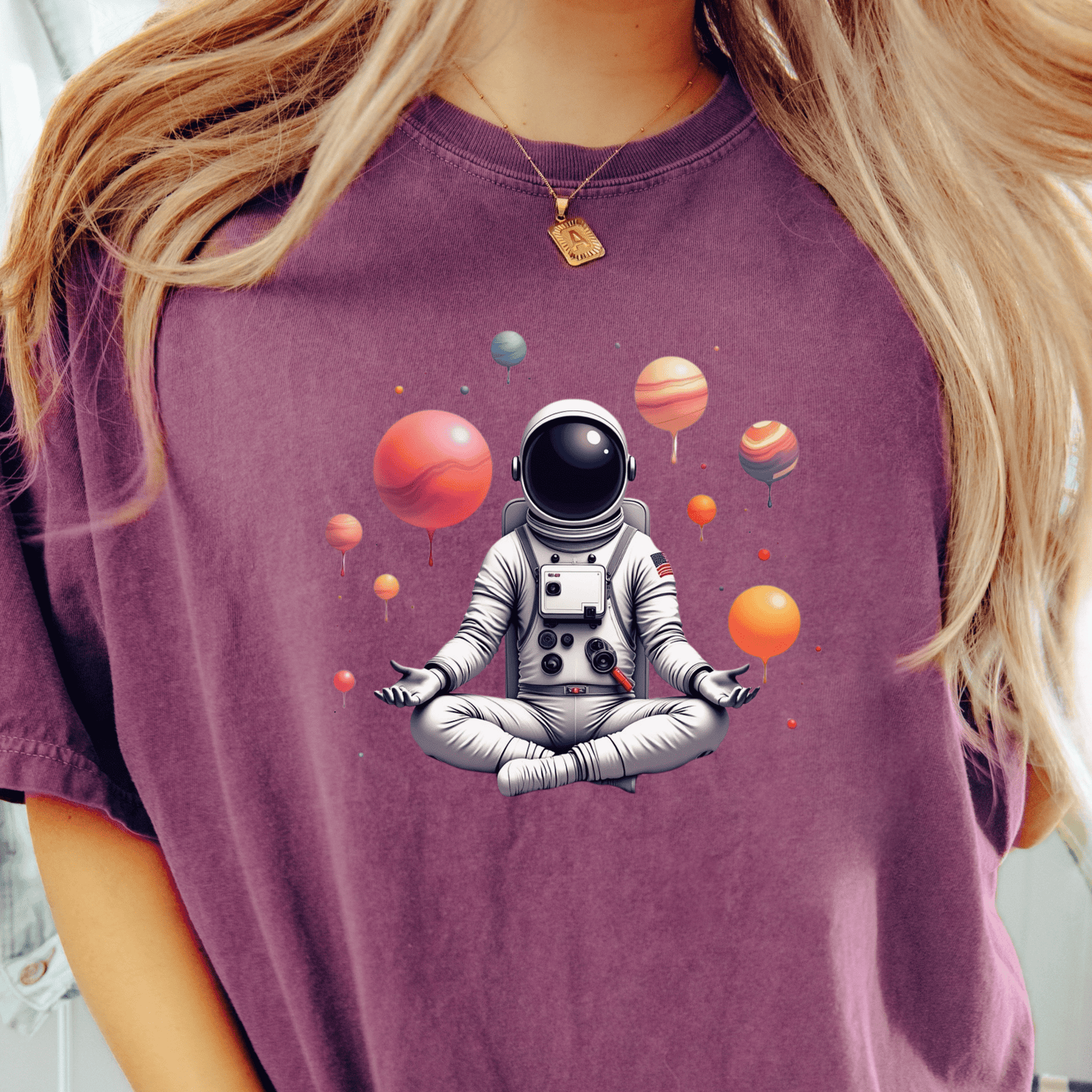 Meditating Astronaut T-shirt
