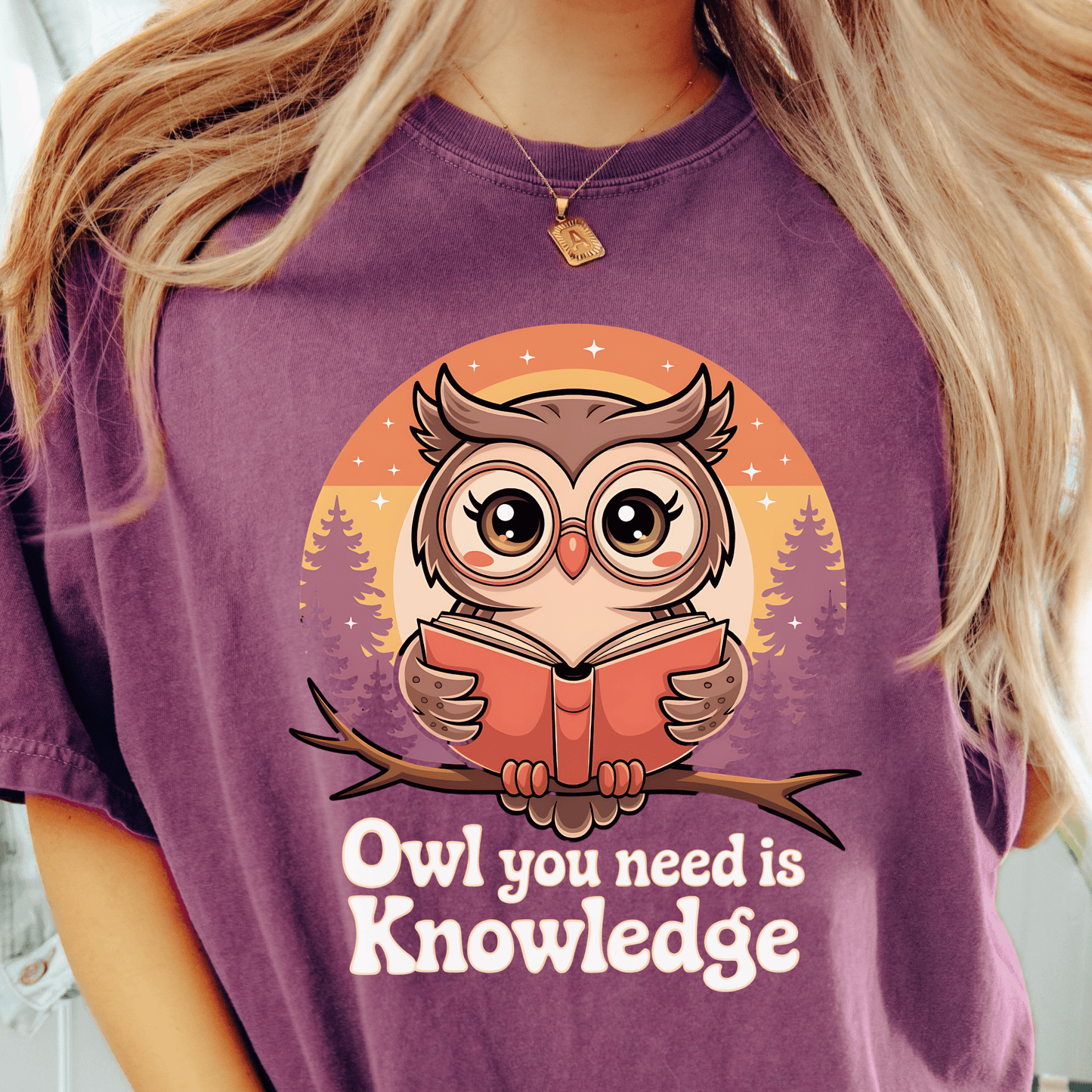 Owl Knowledge T-shirt