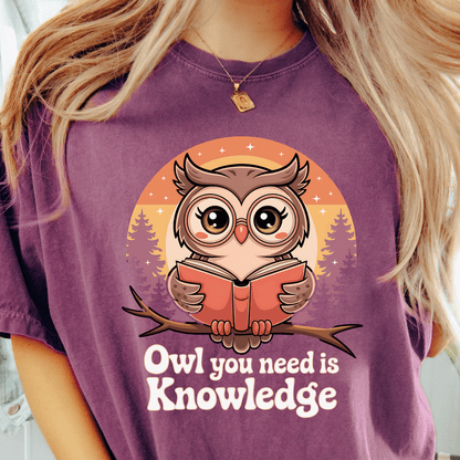 Owl Knowledge T-shirt