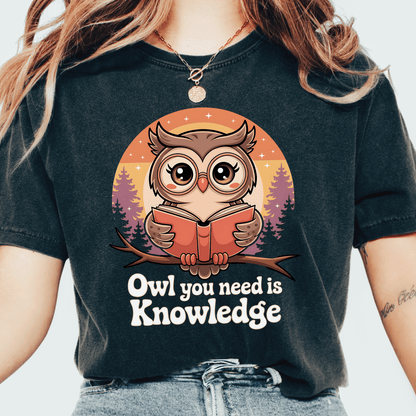 Owl Knowledge T-shirt