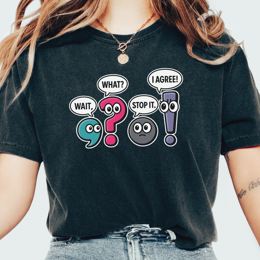 Punctuation Friends T-shirt