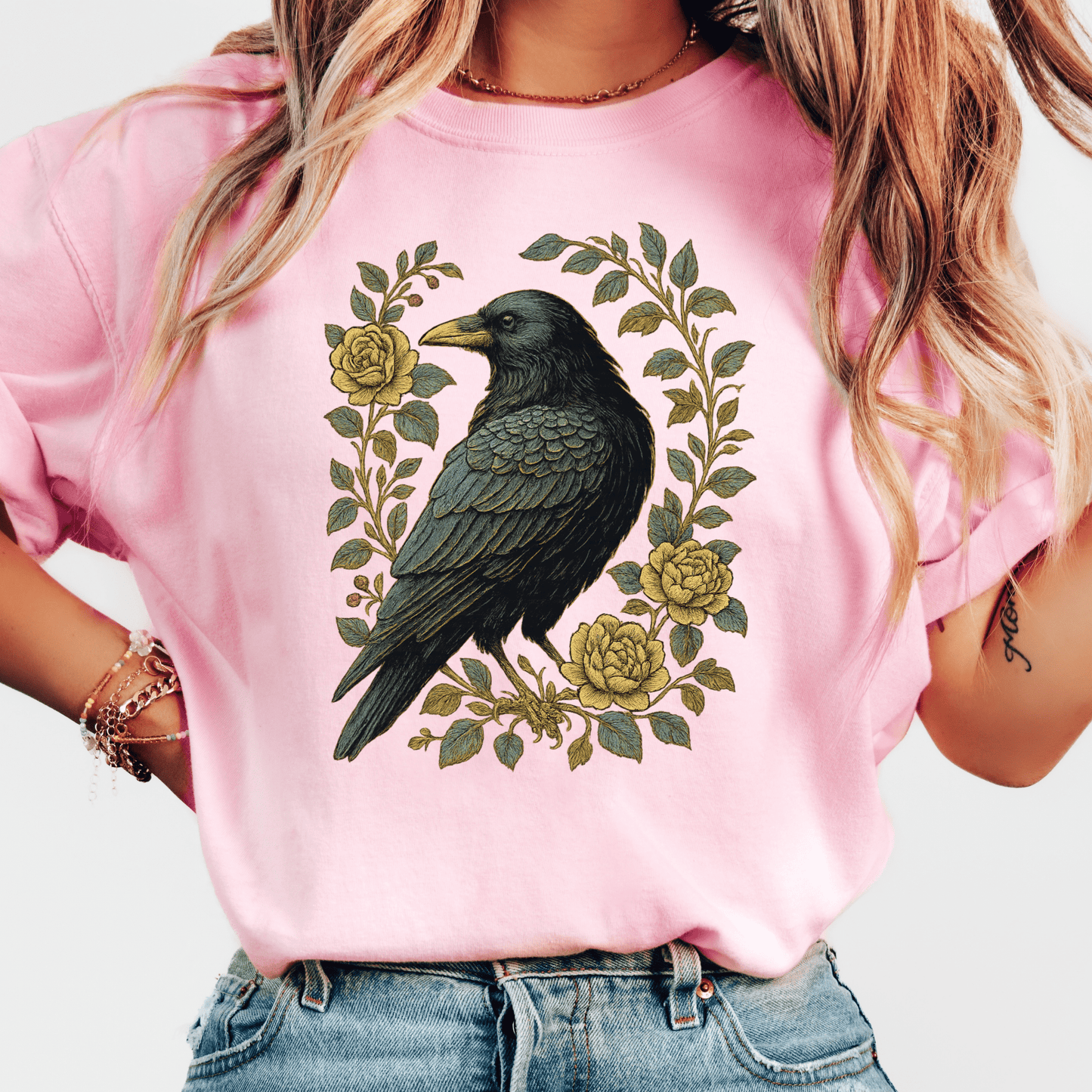 Floral Raven T-shirt