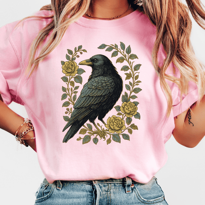 Floral Raven T-shirt