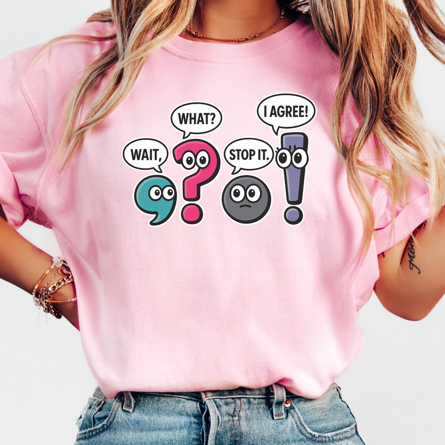 Punctuation Friends T-shirt