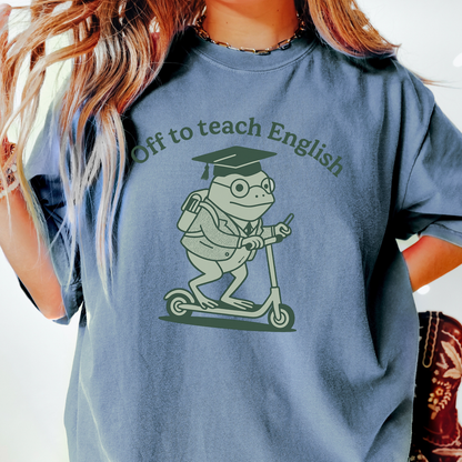 English Teacher Frog T-shirt