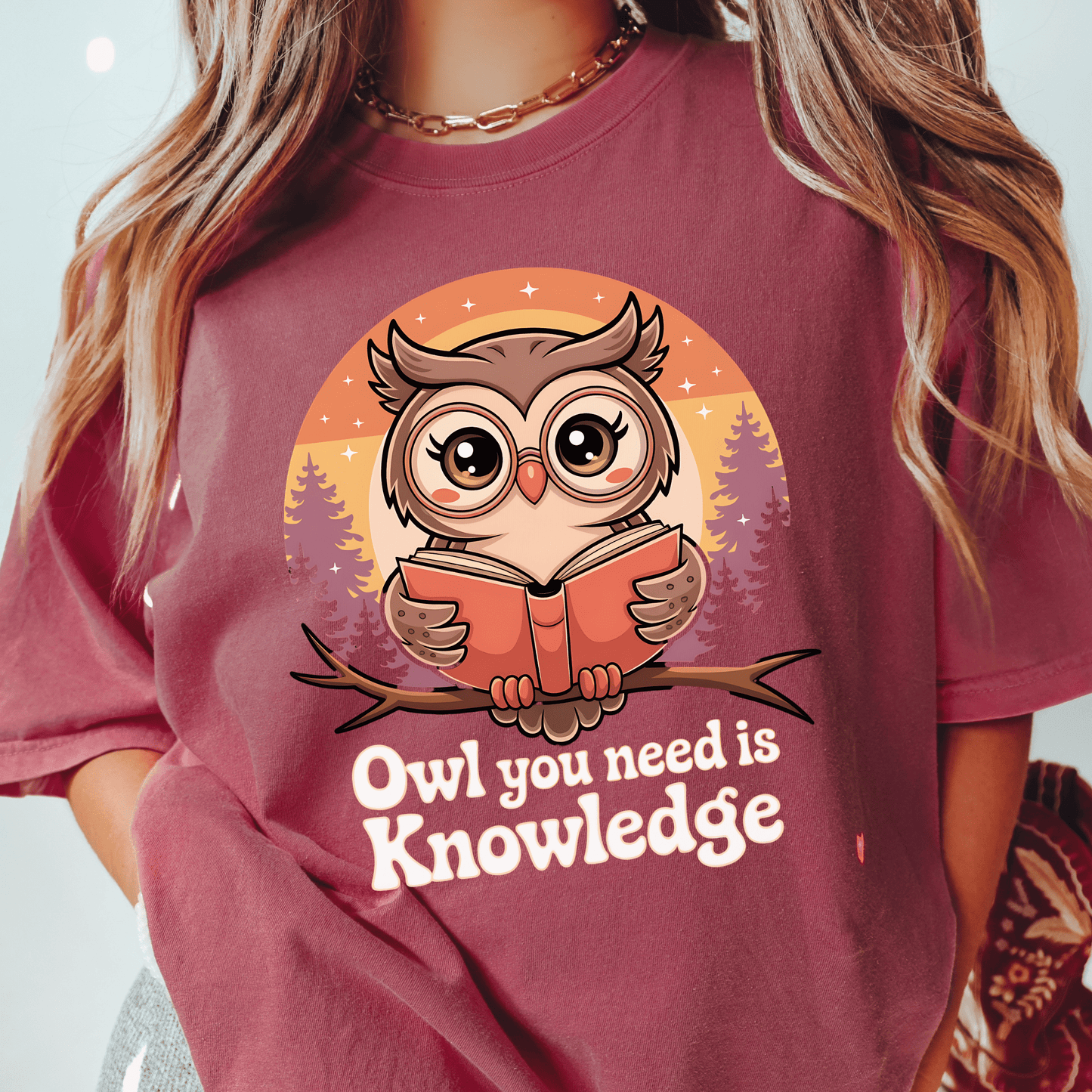 Owl Knowledge T-shirt