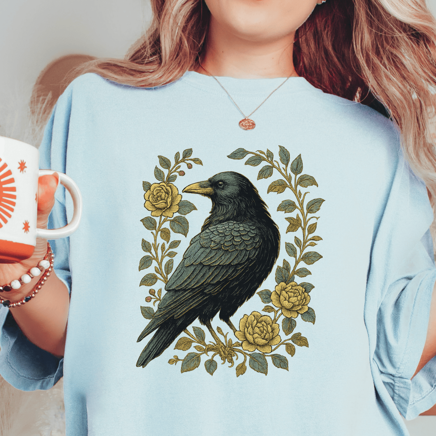 Floral Raven T-shirt