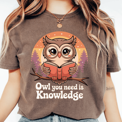 Owl Knowledge T-shirt