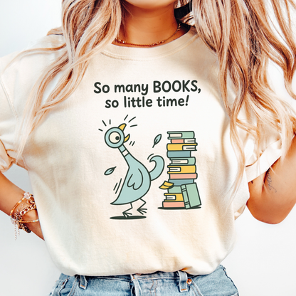 Book Lover Pigeon T-shirt