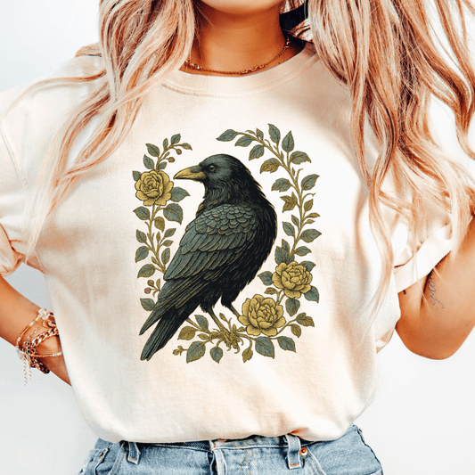Floral Raven T-shirt