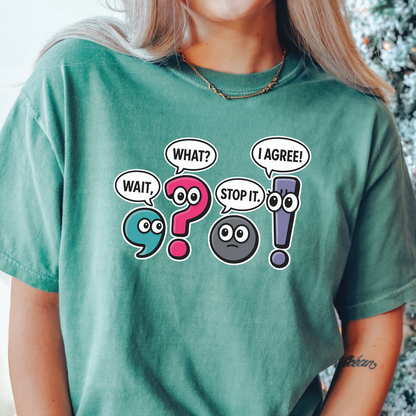 Punctuation Friends T-shirt