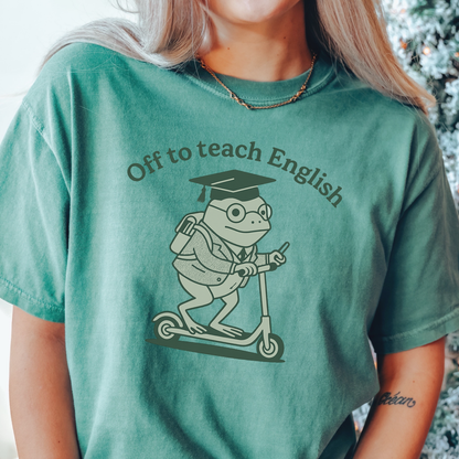 English Teacher Frog T-shirt