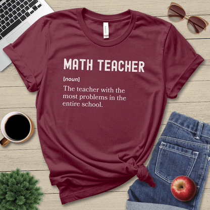 Math Teacher Definition T-Shirt