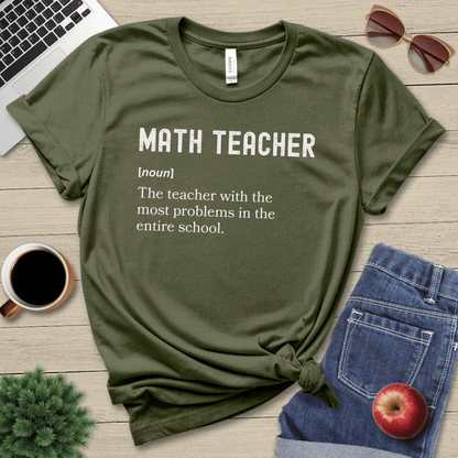 Math Teacher Definition T-Shirt