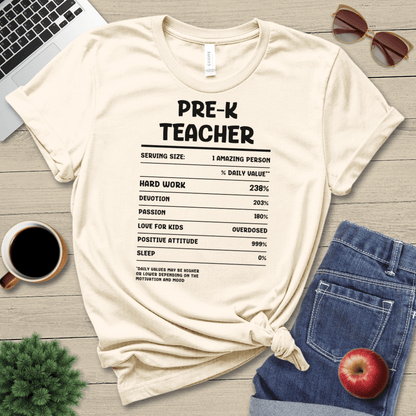 Pre-K Teacher Facts T-Shirt