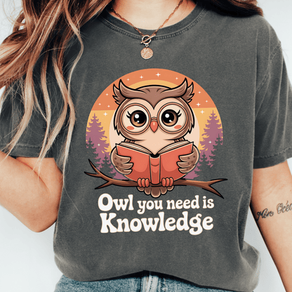 Owl Knowledge T-shirt