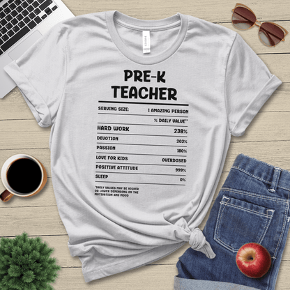 Pre-K Teacher Facts T-Shirt