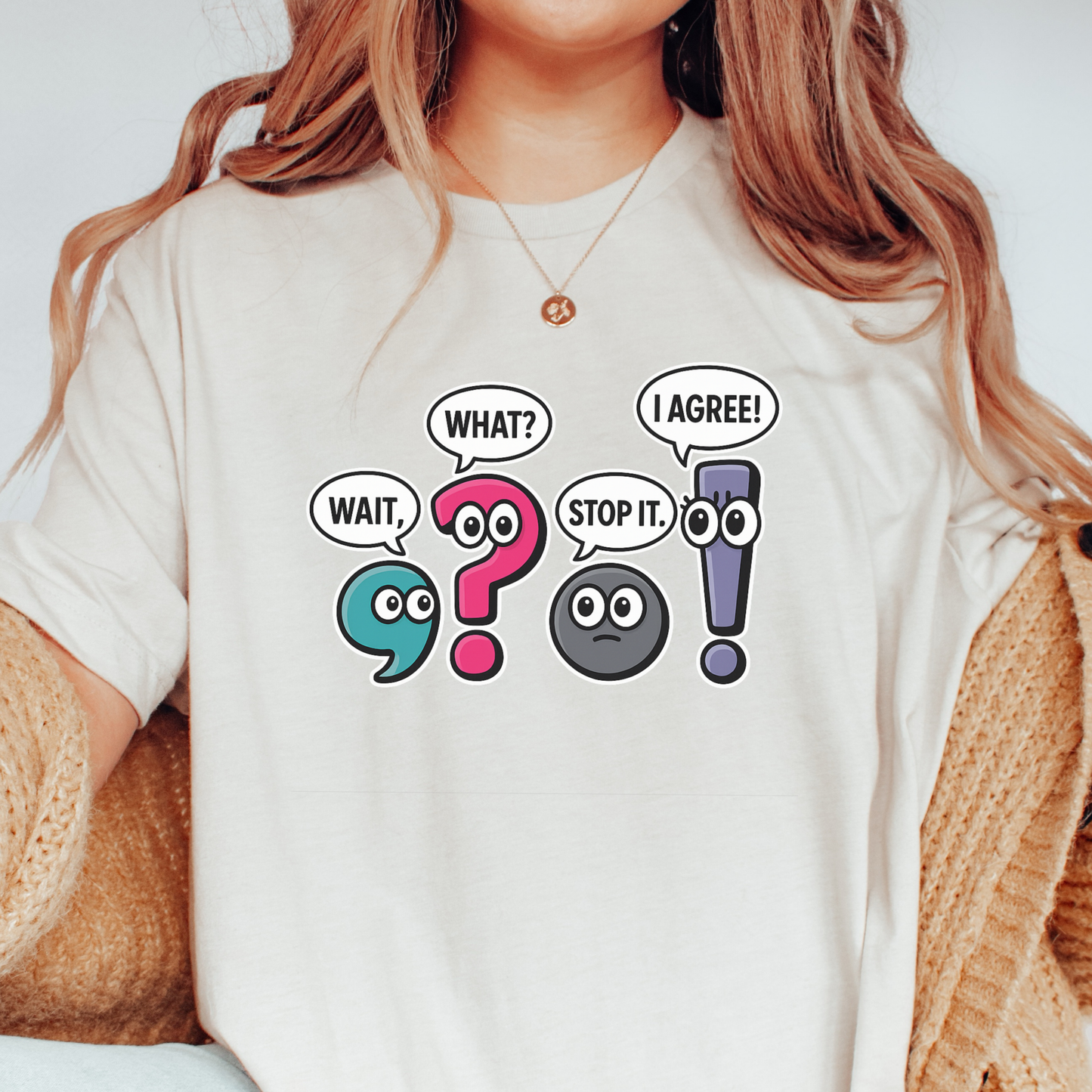 Punctuation Friends T-shirt