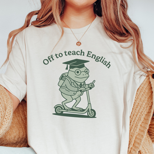 English Teacher Frog T-shirt