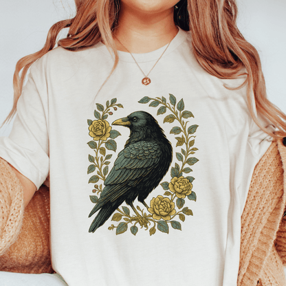 Floral Raven T-shirt